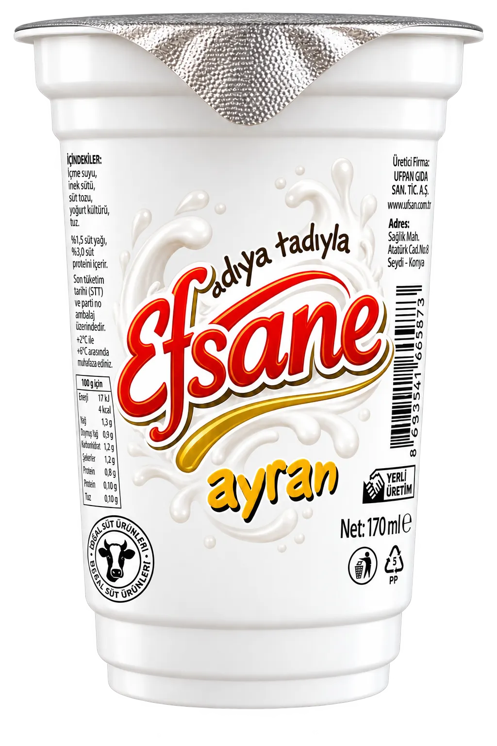Efsane Ayran 170 ml