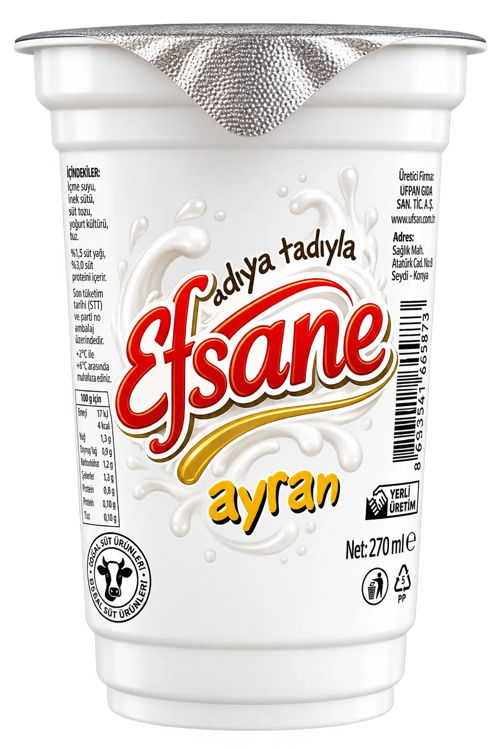 Efsane Ayran 270 ml